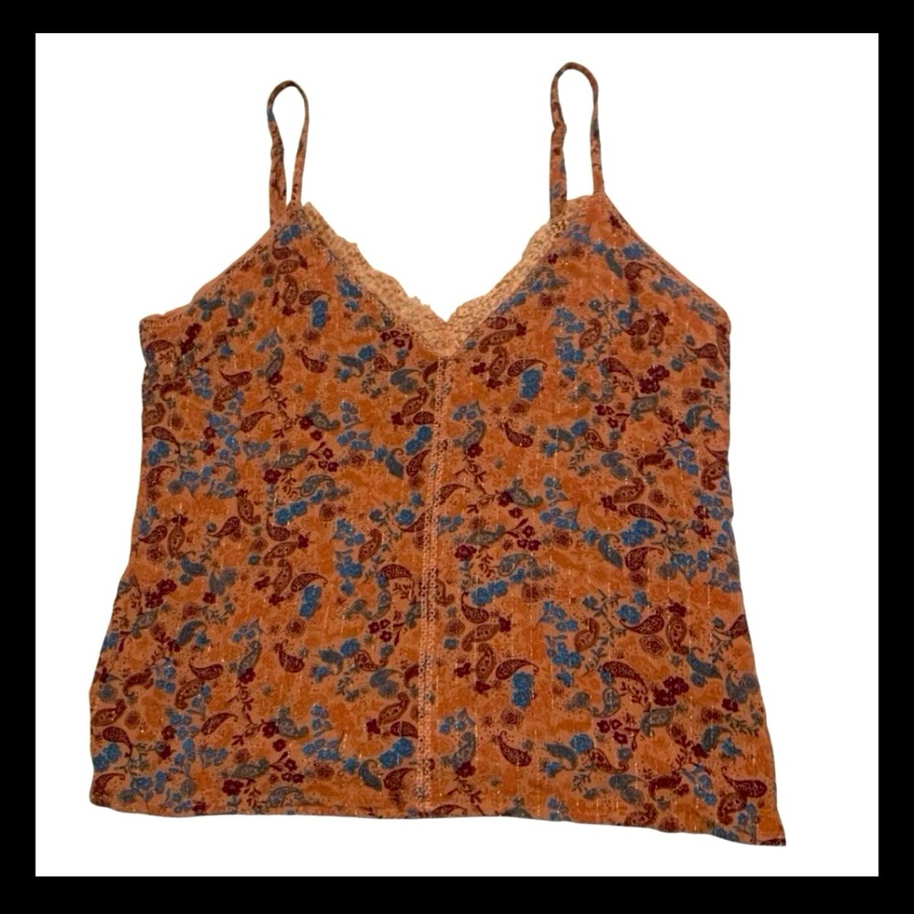 Idyllwind Miranda Lambert XXL Western Lace Cami Paisley Boho Cowgirl Top
